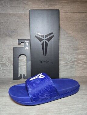 Kobe Offcourt Slides Royal Blue White IF2870-401 Mens Size 8 / Womens 9
